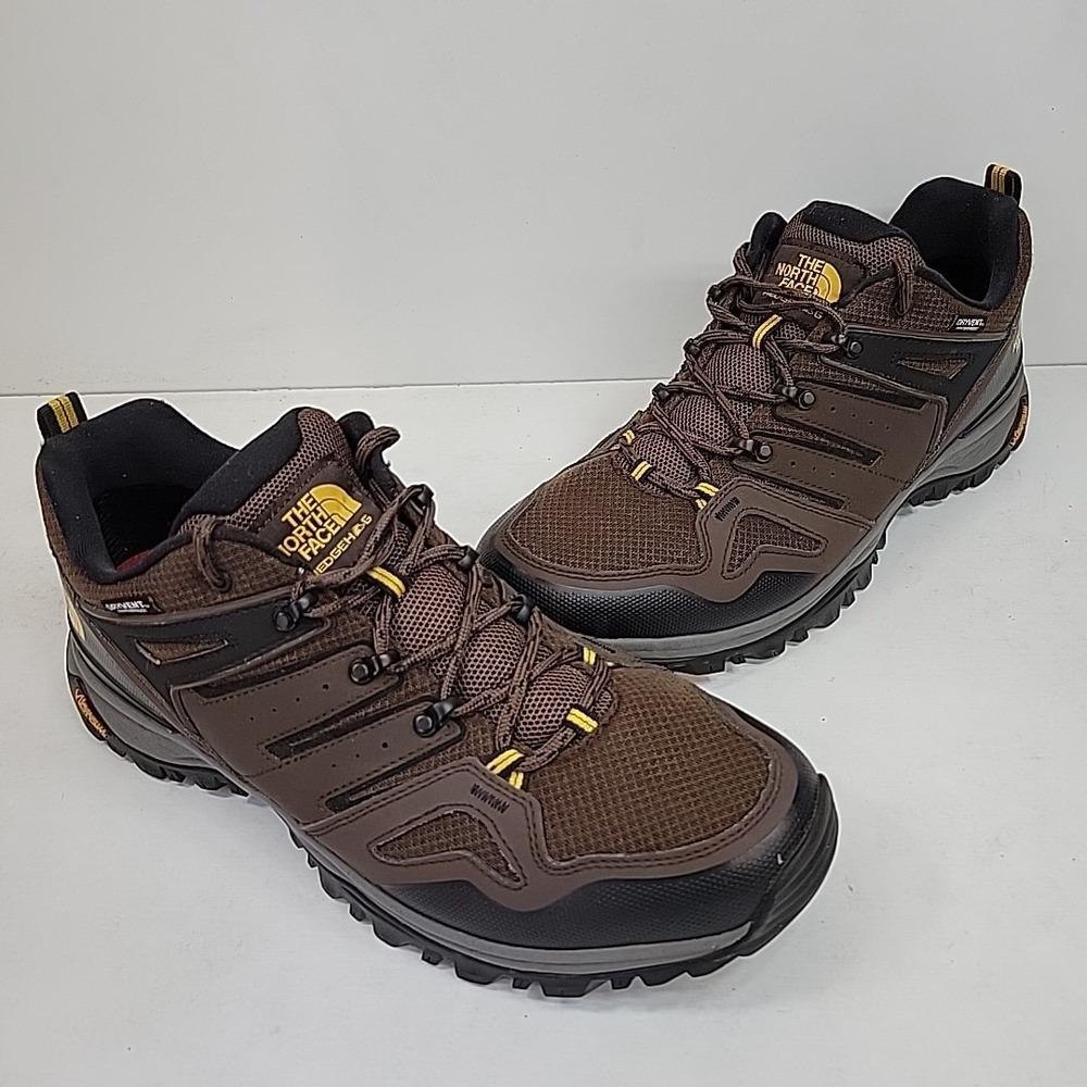THE NORTH FACE Hedgehog Brown Hiking Trail 11.5 Mens Vibram‎ Soles Waterproof